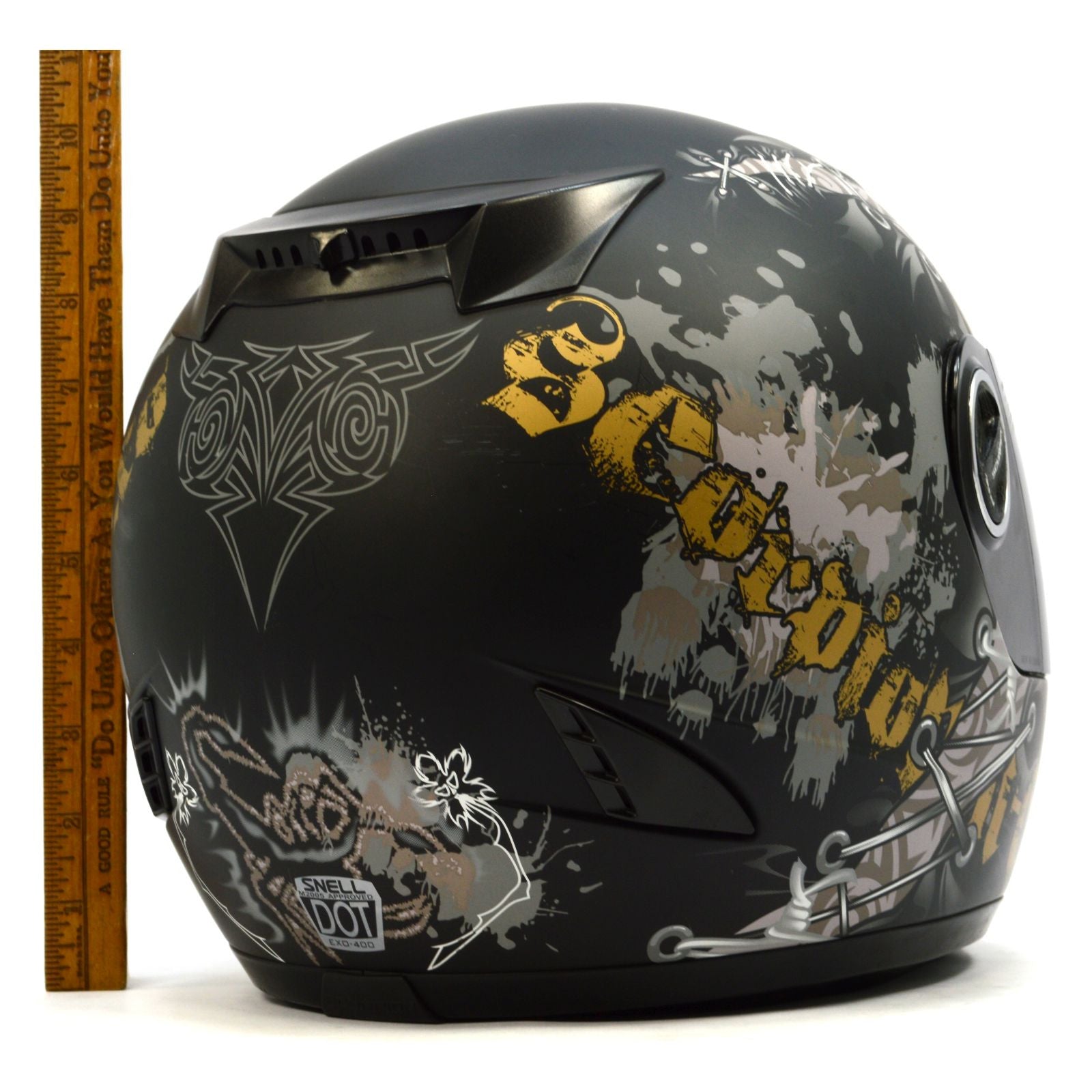 Scorpion EXO-400 Full Face Motorcycle Helmet - Small Size with Free Storage Bag | Lightly Used | Perfect for Street Riding & Racing