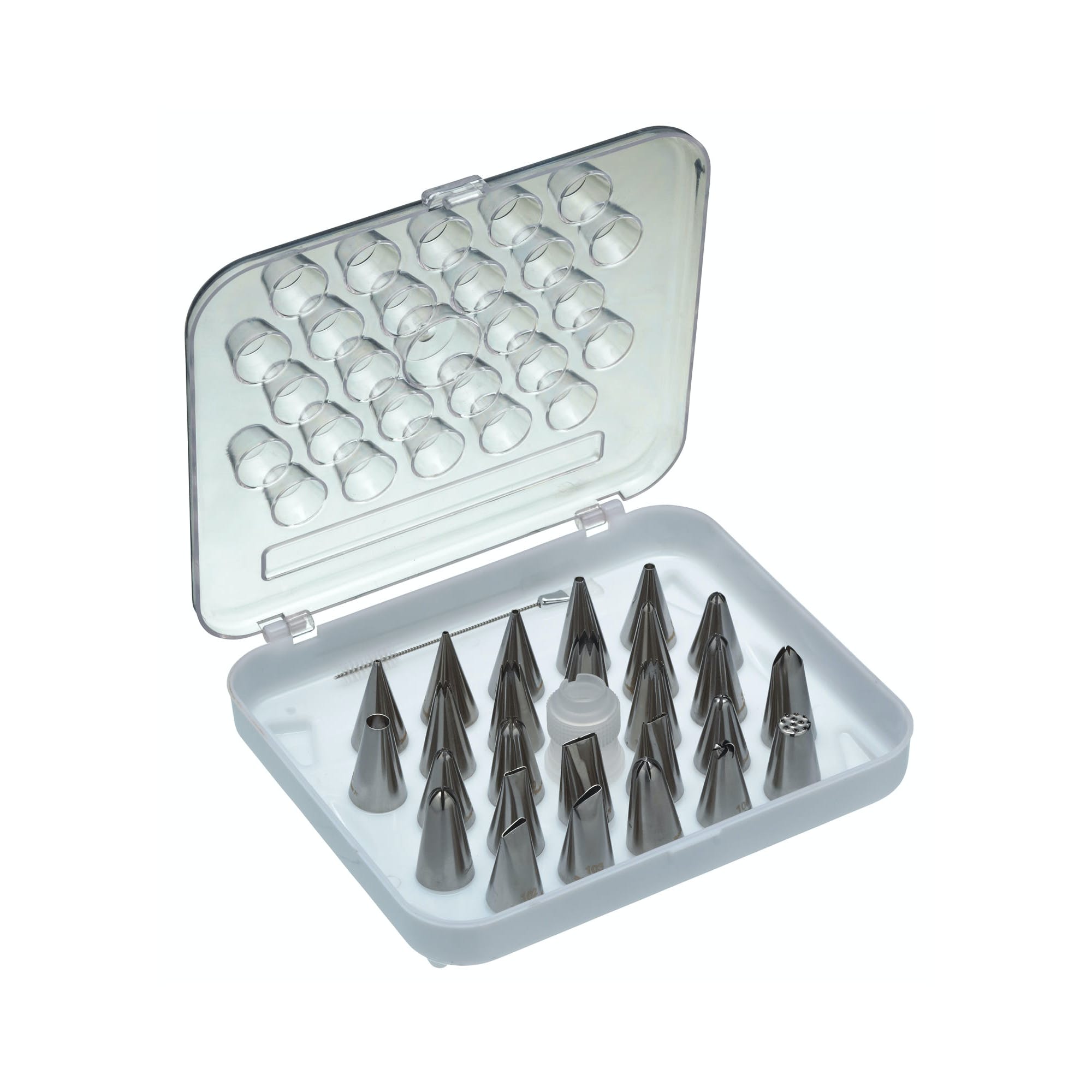 Premium Icing Nozzle Set - 50 Pcs Stainless Steel Cake Decorating Tips with Piping Bags for Baking, Cupcakes, Cookies - Perfect for Home Bakers & Professional Pastry Chefs