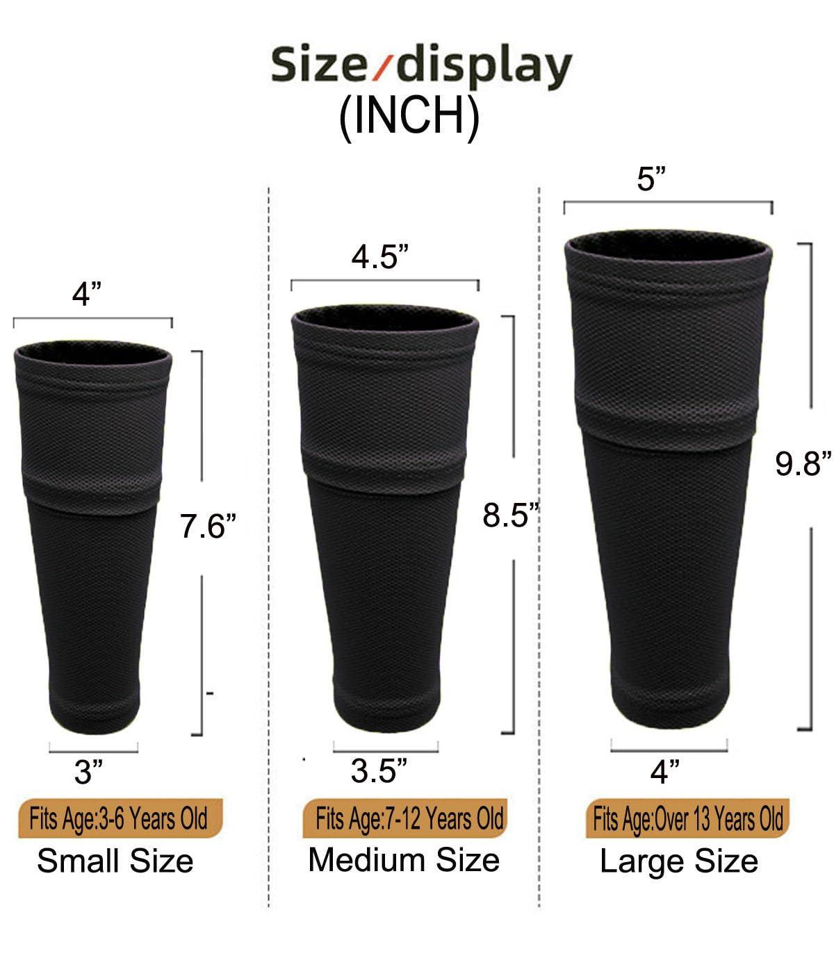 Best Soccer Shin Guards for Kids, Youth, Teens & Adults - Shock-Absorbing Shin Guard Sleeves with Cushioned Pocket Protection - Ideal for Soccer, Football & Team Sports Training & Matches