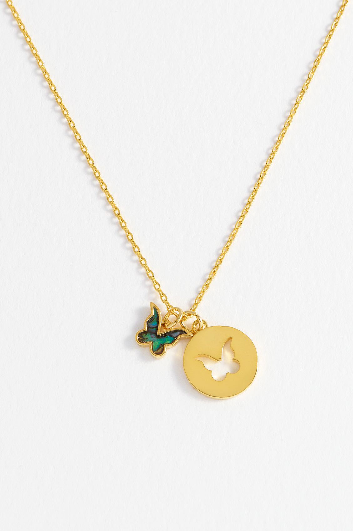 Exquisite Abalone Butterfly Cut Out Pendant Necklace - Natural Shell Jewelry for Women - Perfect for Beach Weddings, Boho Fashion & Gift Giving