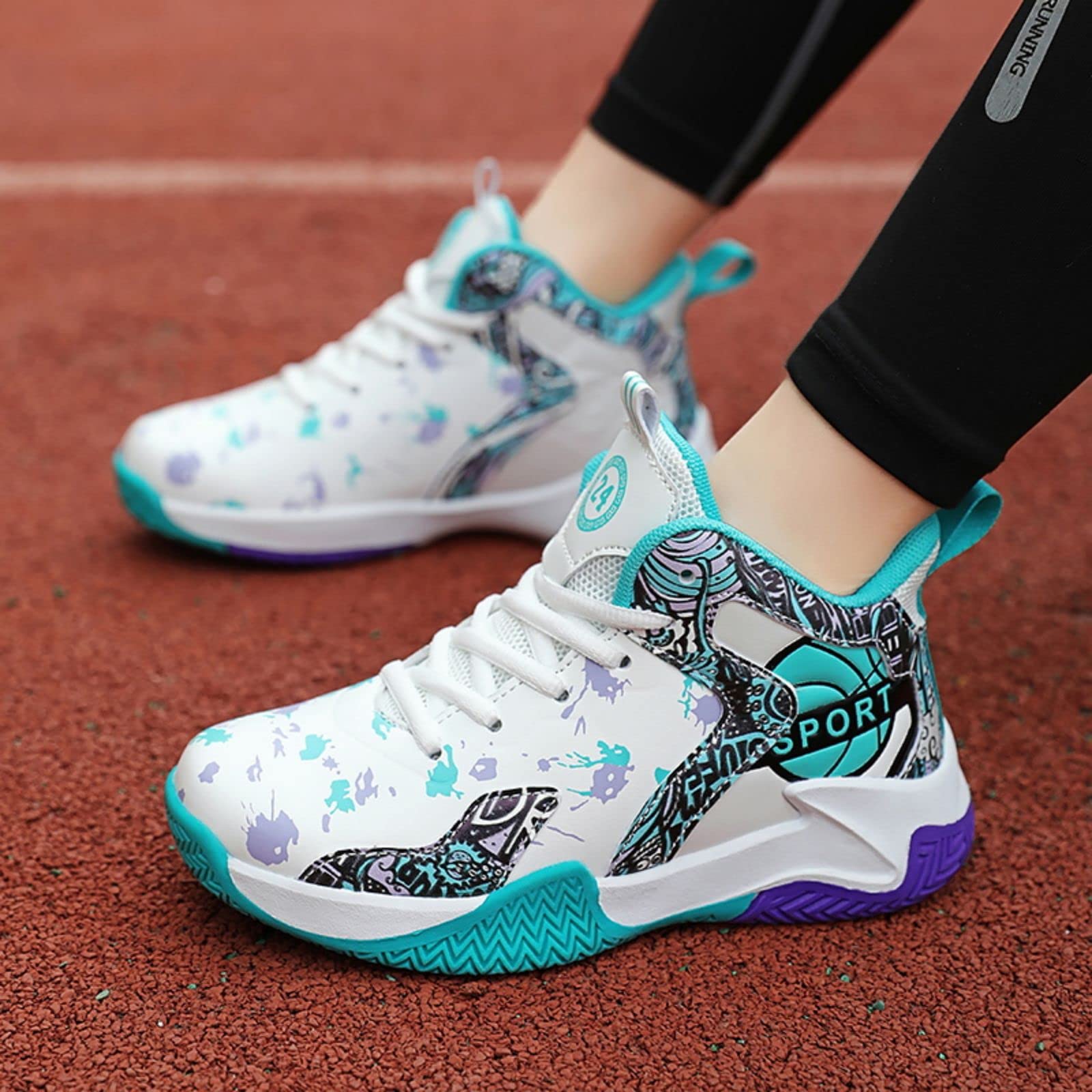 Non-Slip Kids Basketball Shoes for Boys & Girls - Lightweight, Breathable & Durable for Indoor/Outdoor Sports & Play
