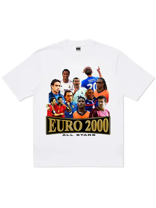 Vintage Euro 2000 Football Gang All Stars Retro T-Shirt - Classic Soccer Jersey for Men - Perfect for Game Day, Fan Parties & 90s Nostalgia Fashion