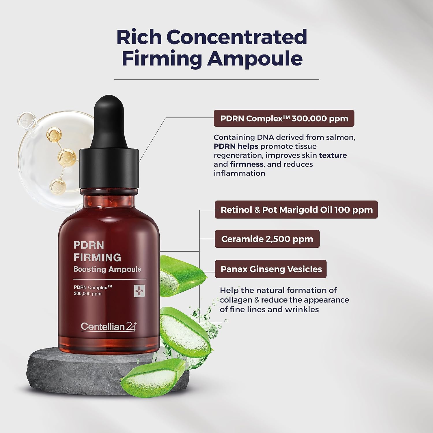 Centellian24 PDRN Firming Boosting Ampoule 30ml - Anti-Aging Skin Care Serum for Wrinkles & Elasticity - Perfect for Night Routine & Daily Hydration