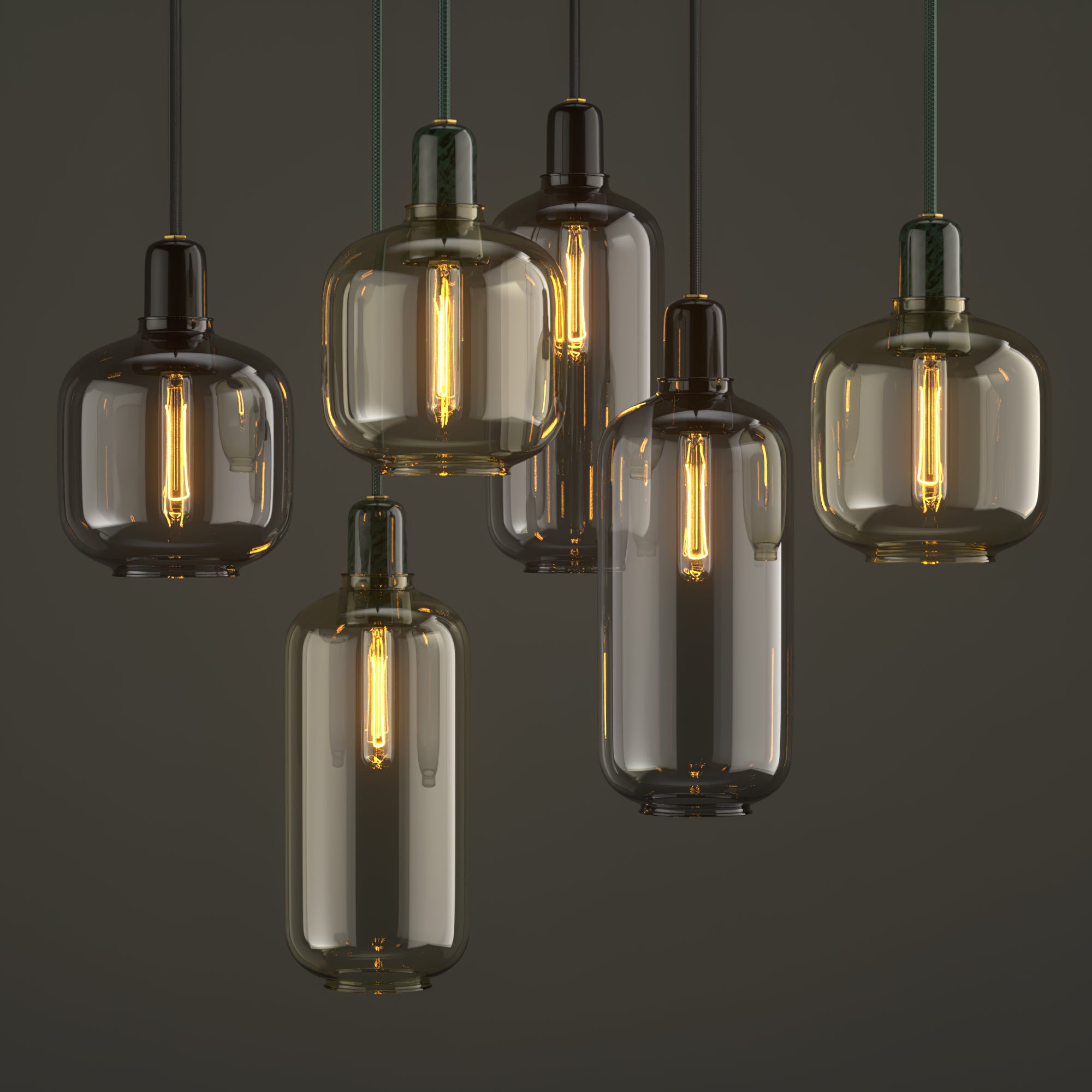 Modern Amp Pendant Lamp - Industrial Style Hanging Light Fixture for Kitchen Island, Dining Room & Bedroom Decor