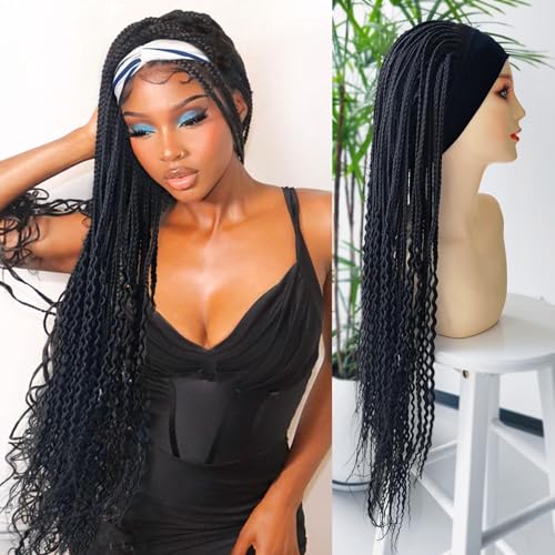 braided curly black#