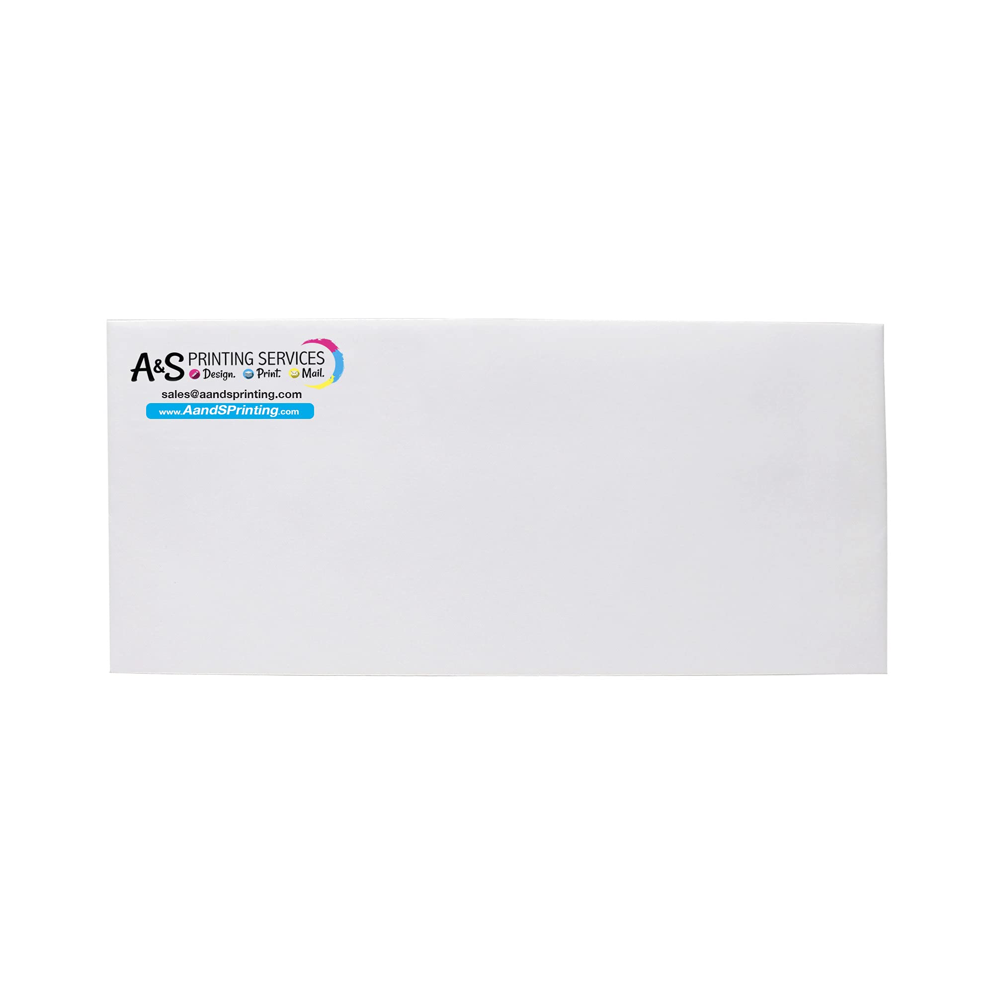 Custom Printed Full Color Peel and Stick Business Envelopes #10 Size - 2000 Pack for Mailing, Marketing & Office Correspondence