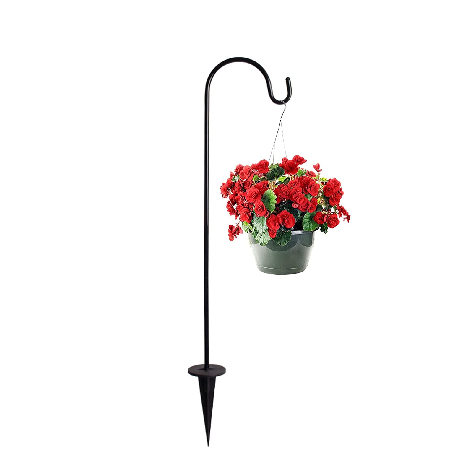 Adjustable Shepherd Hooks for Outdoor Decor - Extendable Garden Hooks for Hanging Plants, Solar Lanterns, Bird Feeders & Flower Baskets - Perfect for Patio, Lawn & Backyard Decoration (1pc)