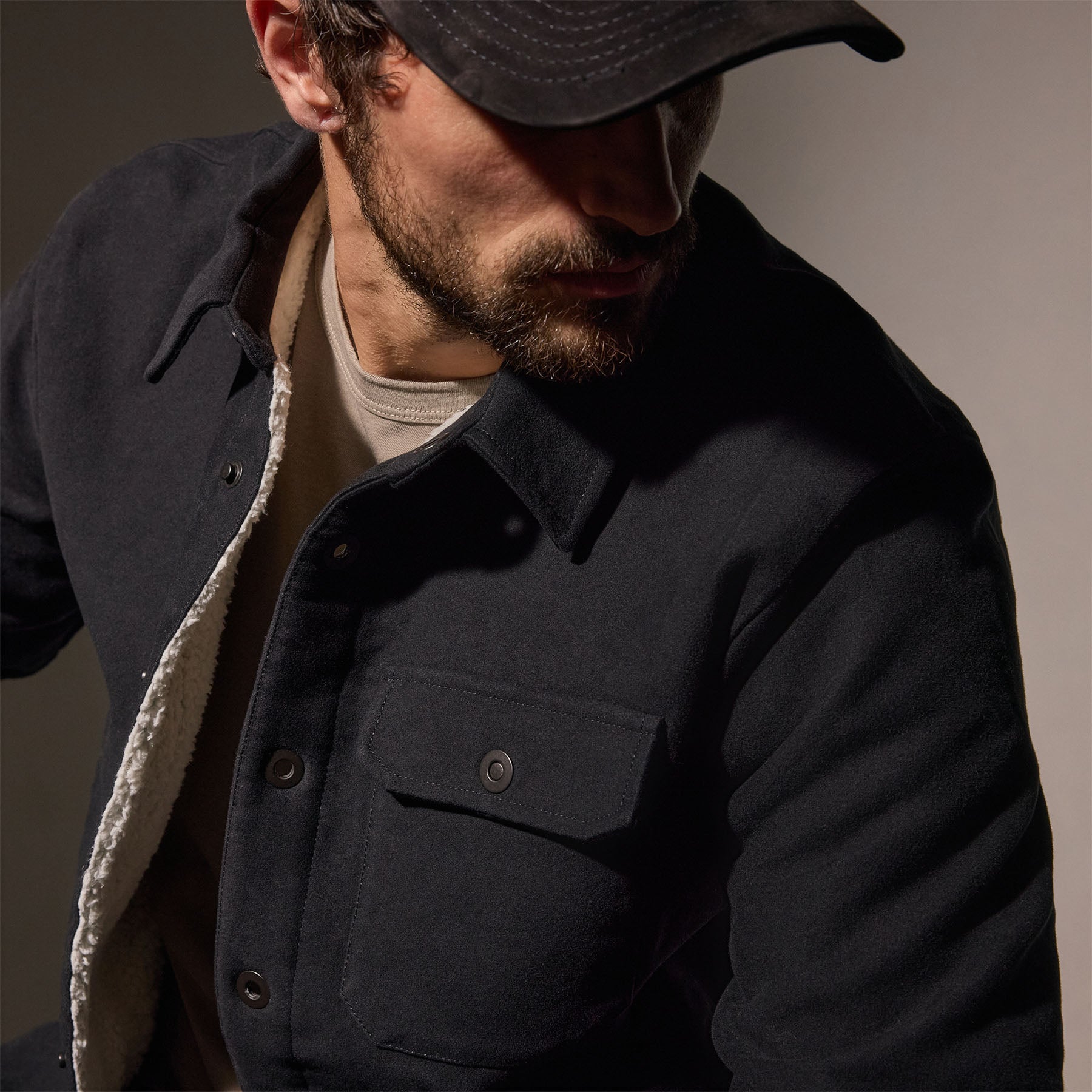 Premium Cotton Moleskin Shirt Jacket for Men - Warm & Stylish Outdoor Layering (Magma Red) | Perfect for Hiking, Camping & Casual Wear