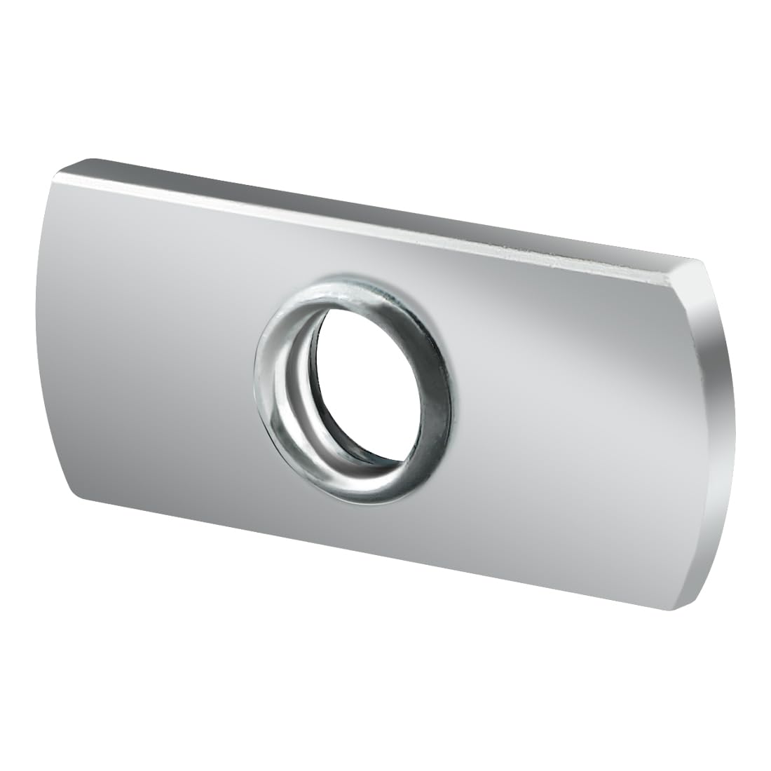 100 Pack 10 Series 1/4-20 Centered Slide-in Economy T-Nuts for 1