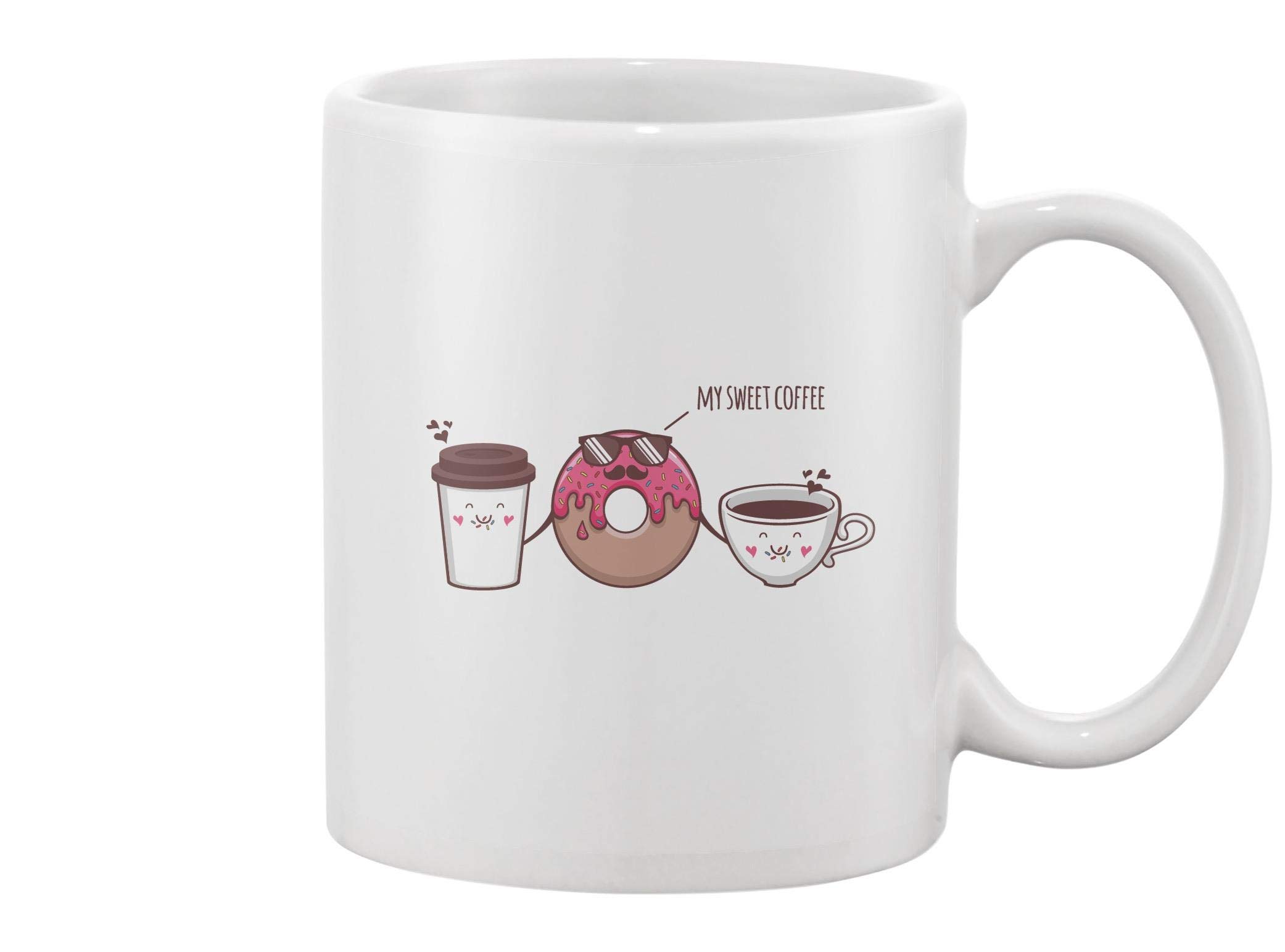 My Sweet Coffee Mug - Insulated Ceramic Travel Mug for Hot & Cold Drinks - Perfect for Home, Office, and Commuting
