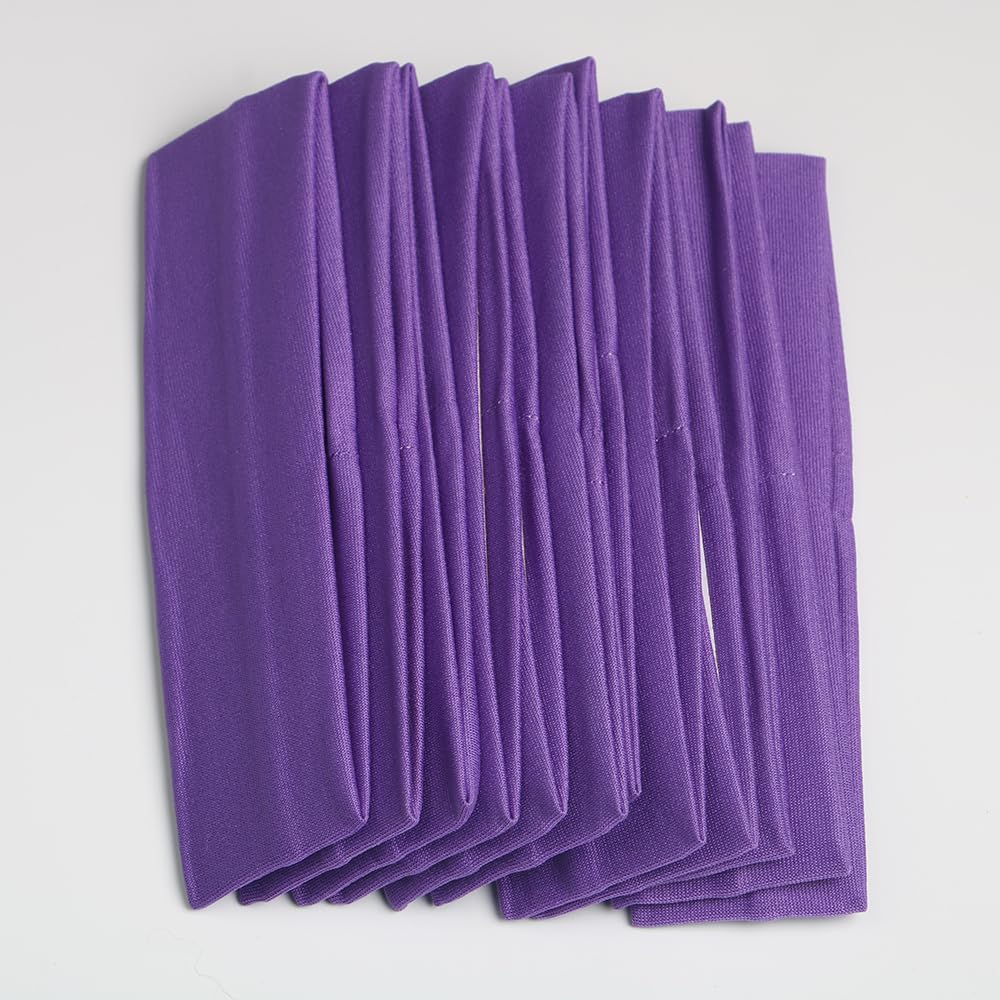 12PCS Soft Stretch Elastic Yoga Headbands for Women - Comfortable Sports Hairbands for Workouts, Running, Yoga & Daily Wear