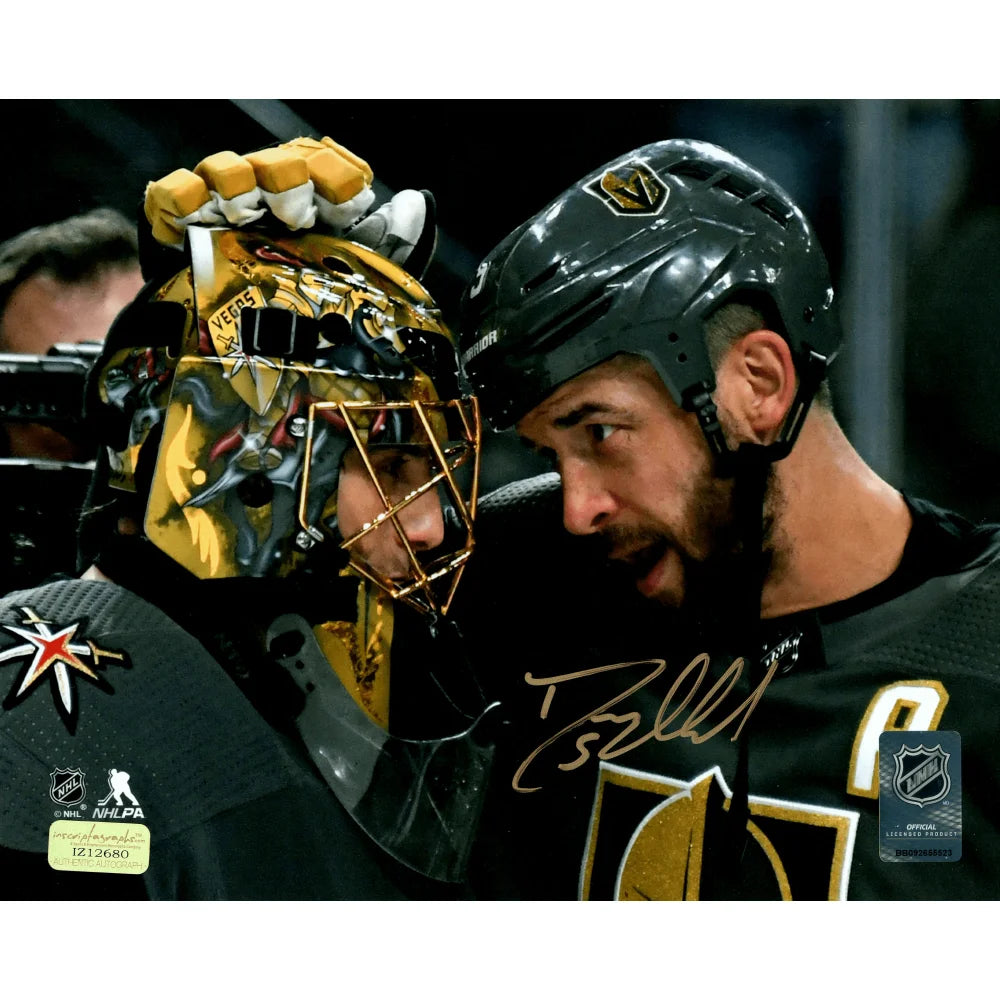 Authentic Deryk Engelland Autographed Vegas Golden Knights 11x14 Photo with Fleury COA - Signed Hockey Memorabilia for Collectors & Fans | Perfect for Man Cave, Sports Bar Decor, or Gift for NHL Enthusiasts