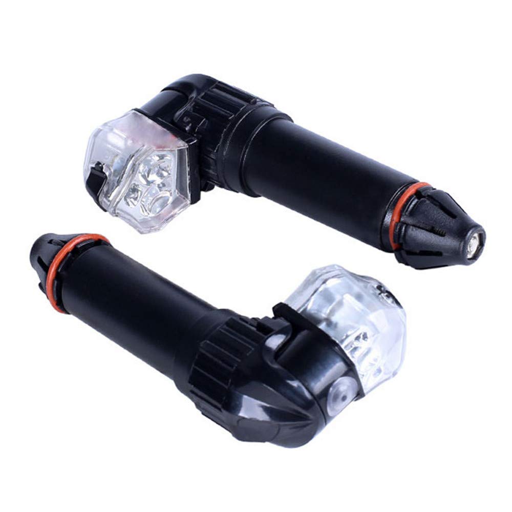 DFDGBD Bike Light End Plug - Turn Handle Block Hand LED Signal Bar Cover Caps for Bicycle Helmet Mount | Perfect for Night Cycling, Commuting & Safety Visibility