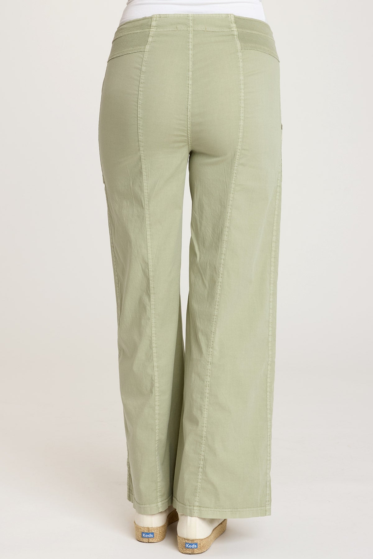 Nisha Wide Leg Linen Pants for Women - Comfortable High Waisted Loose Fit Trousers with Limescent Pigment | Perfect for Summer, Beach, Yoga & Casual Wear