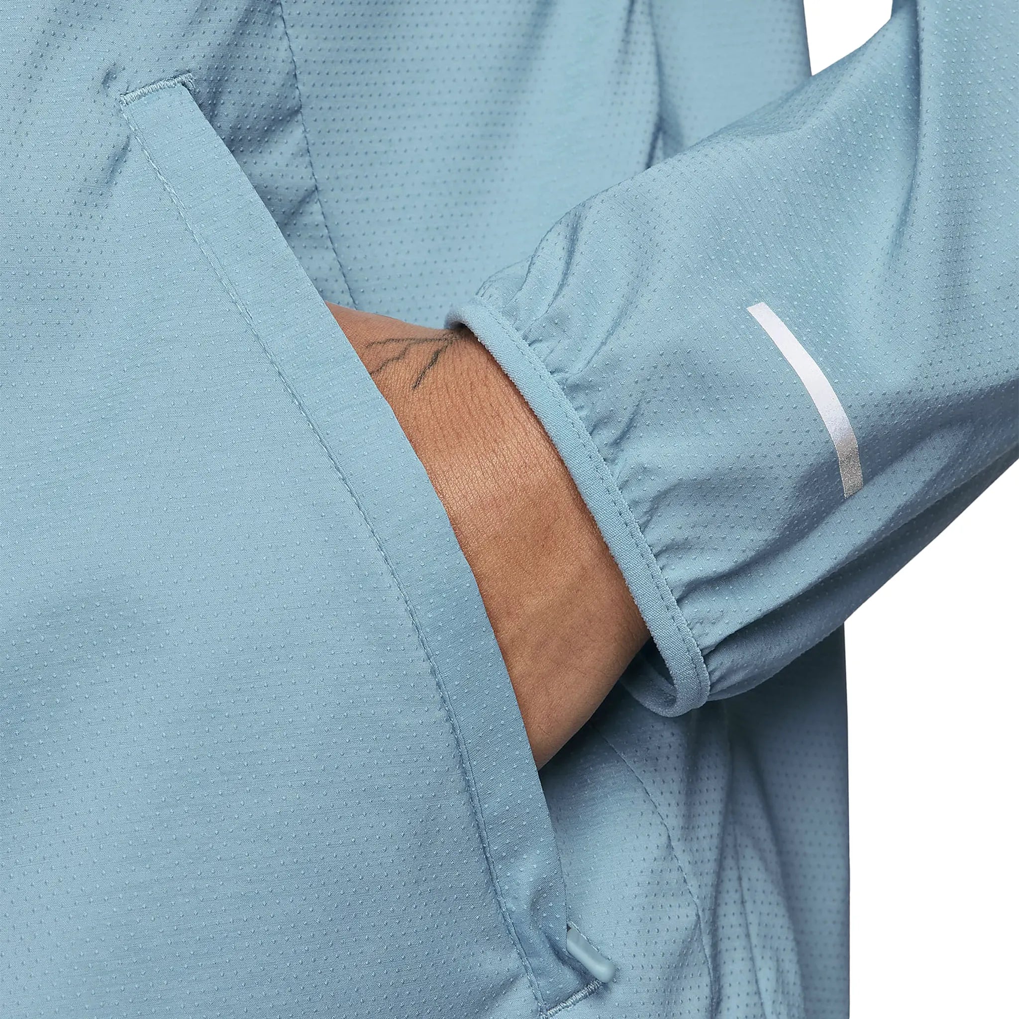 Nike Denim Turquoise Windrunner Jacket & Shorts Set - Stylish Athletic Wear for Running, Gym & Casual Outfits