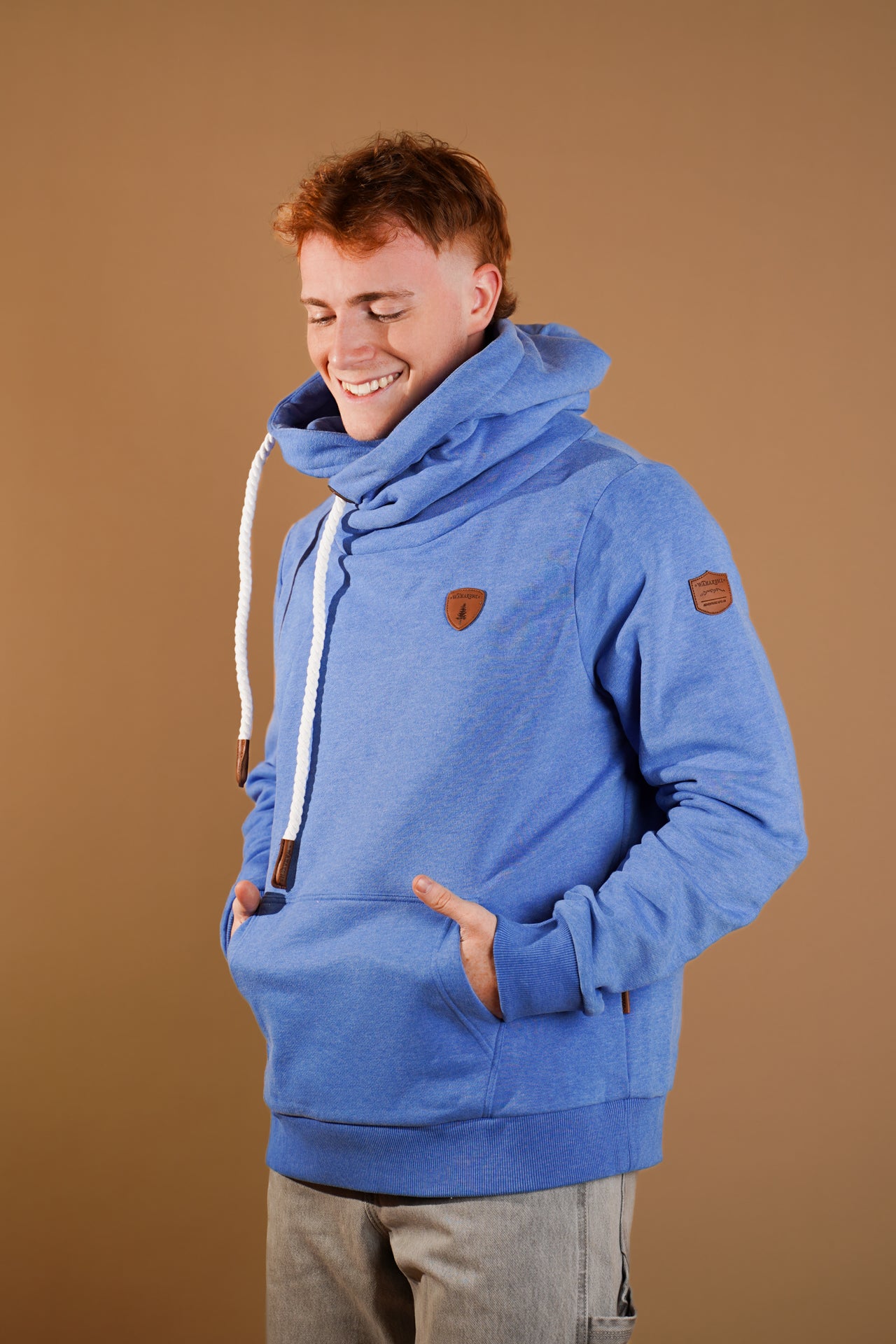 Olympus Strong Blue Hoodie for Men - Comfortable & Stylish Pullover Sweatshirt - Perfect for Outdoor Activities, Gym, and Casual Wear