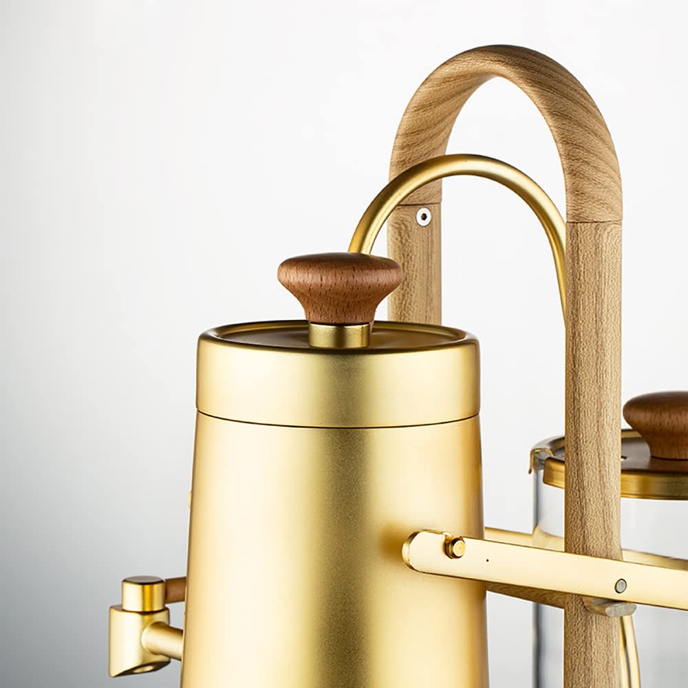 Premium Belgium Balance Siphon Coffee Maker - Luxury Royal Syphon Coffee Machine for Home & Office, Cold Brew Maker, Perfect Gift for Coffee Lovers (Gold) | Ideal for Pour Over Coffee, Specialty Brewing & Elegant Entertaining