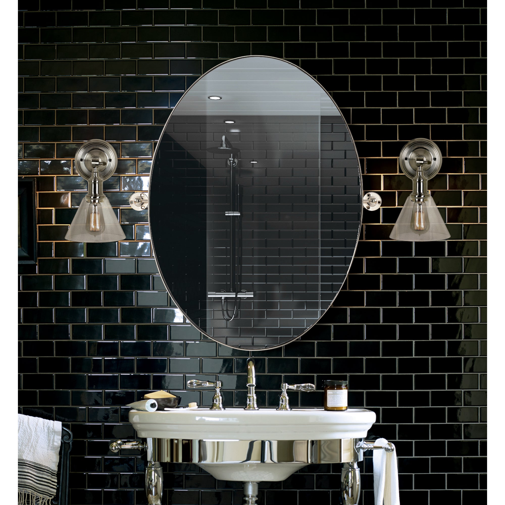 Azalea Mirror - Elegant Wall Mirror for Home Decor, Bathroom, Bedroom & Living Room | Perfect for Vanity, Dressing Area & Interior Design