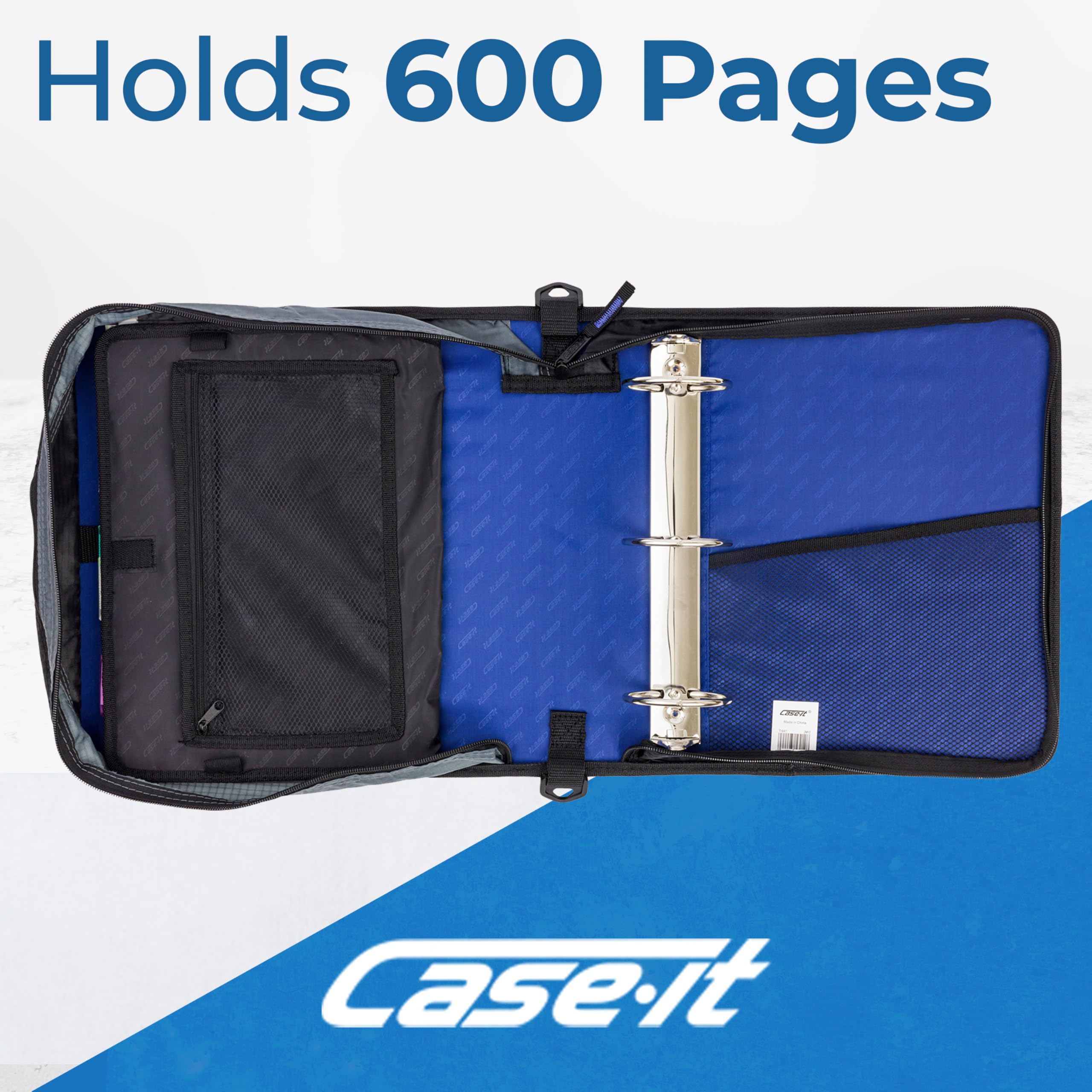 Case-it Mighty Zip Tab Zipper Binder - 3