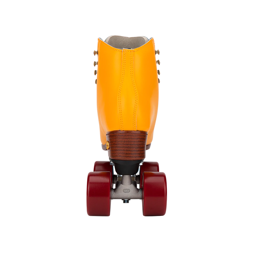 Riedell Crew Roller Skates - Turmeric Color - Women's & Men's Quad Roller Skates for Indoor & Outdoor Skating, Rink, Fitness & Retro Style