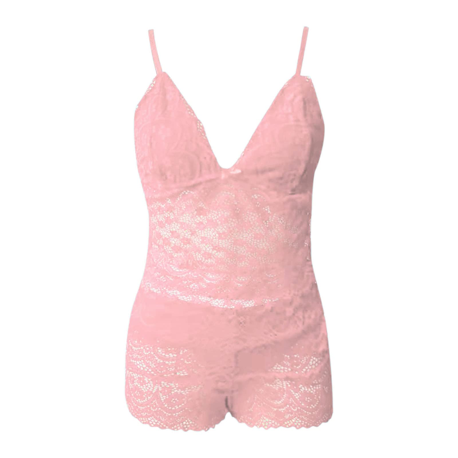 Sexy Women's Lace Cami Top & Shorts Pajama Set - 2 Piece Babydoll Nightwear for Sleepwear, Lingerie & Romantic Occasions