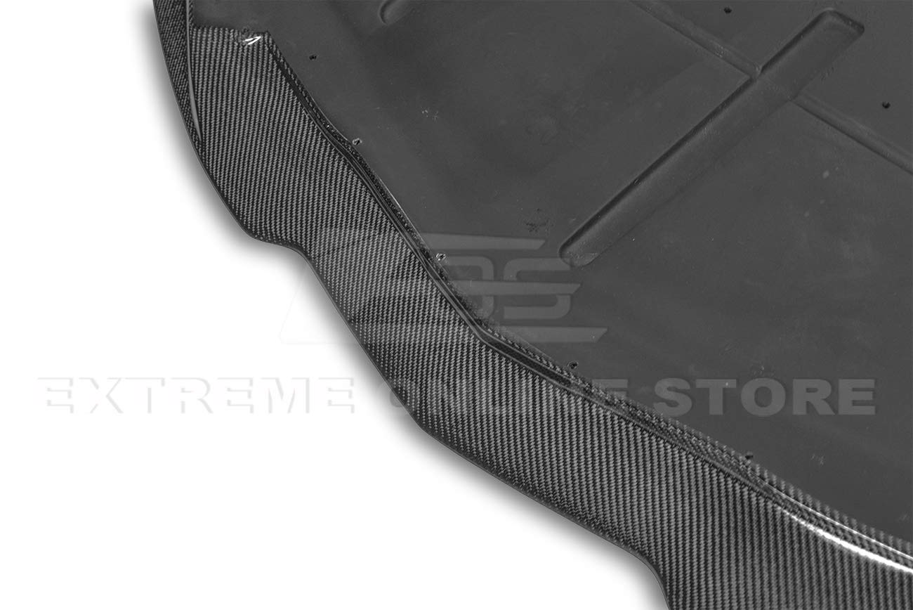 2014-2019 Chevrolet Corvette C7 Carbon Fiber Front Bumper Lower Lip Splitter - Aero Bottom Line Style Replacement Part | Perfect for Car Enthusiasts & Performance Upgrades