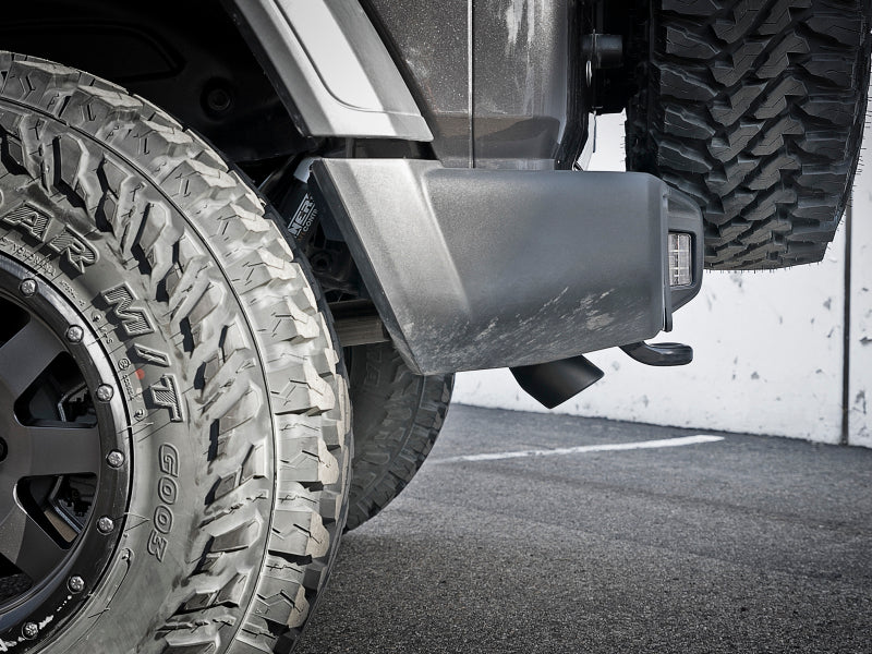 aFe MACH Force XP Axle-Back Exhaust System with Black Tip for 2018-2020 Jeep Wrangler (2.0T L4 & 3.6L V6) - Enhanced Performance & Aggressive Sound for Off-Road Adventures