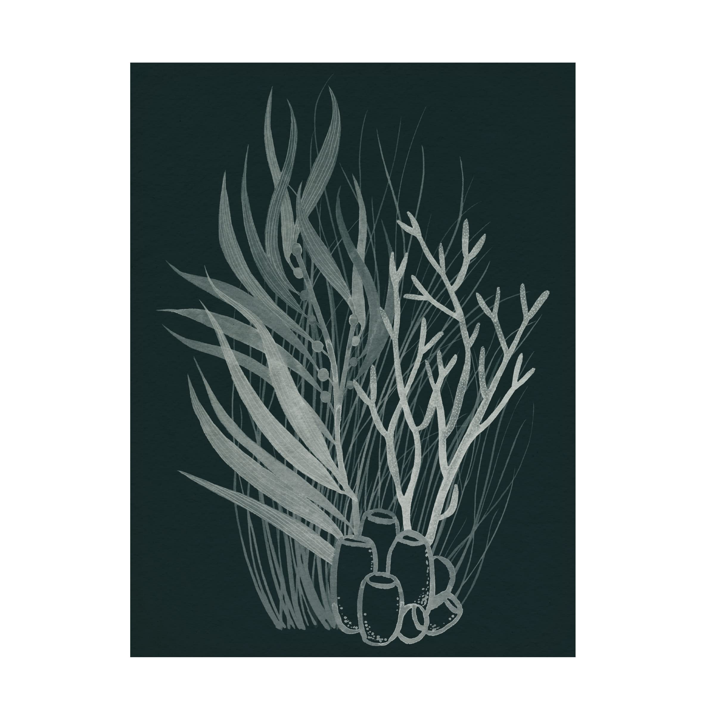 Grace Popp Underwater Bouquet I Canvas Wall Art Print - Modern Floral Home Decor for Living Room, Bedroom & Office