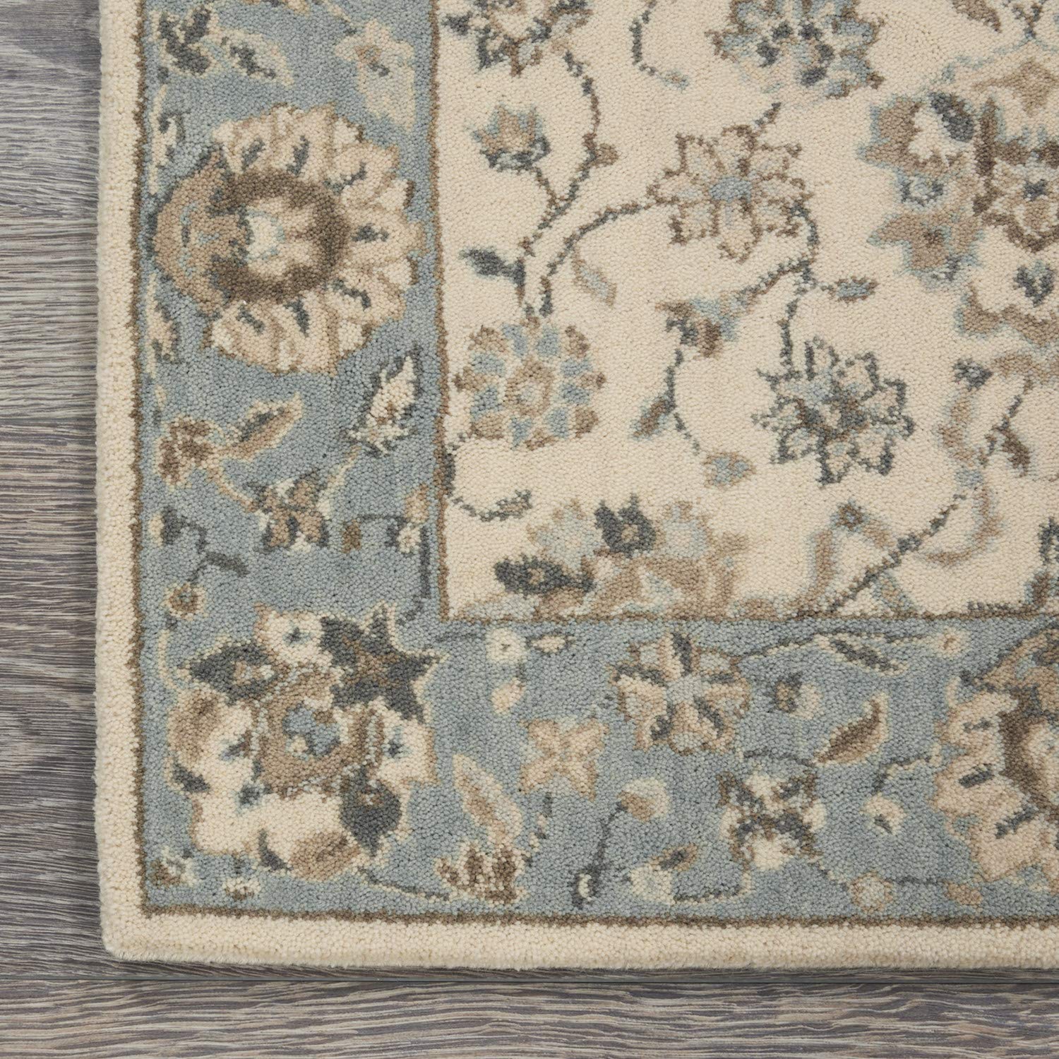 Nourison Living Treasures Persian Ivory/Aqua 2'6