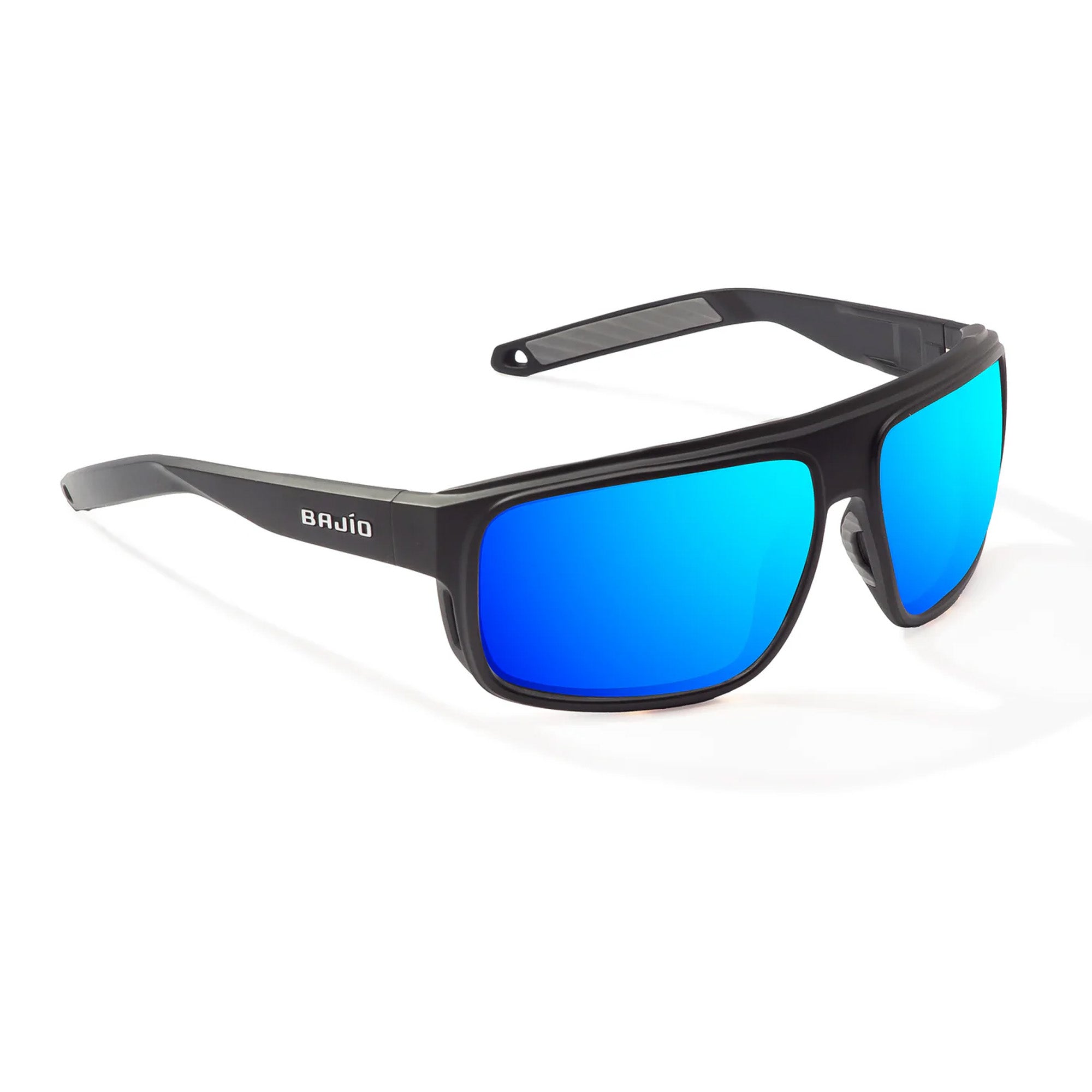 Black Matte/Blue Mirror Polarized