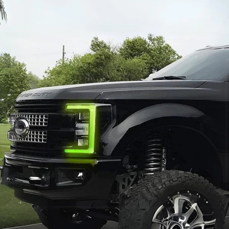 Ford Super Duty Multicolor DRL Boards for 2017-2019 Models - Upgrade Your Truck Lighting for Off-Road & Night Driving