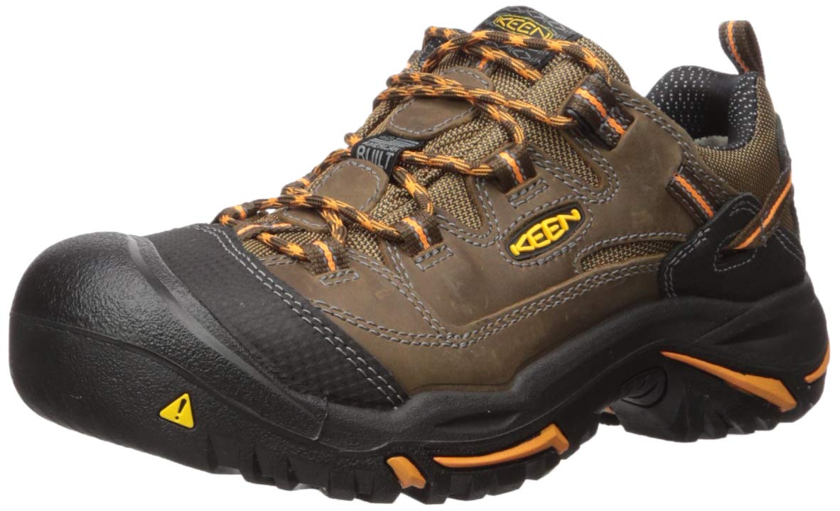 KEEN Utility Men's Braddock Low Height Steel Toe Work Shoes - Lightweight & Comfortable Safety Shoes for Construction, Warehouse & Outdoor Work