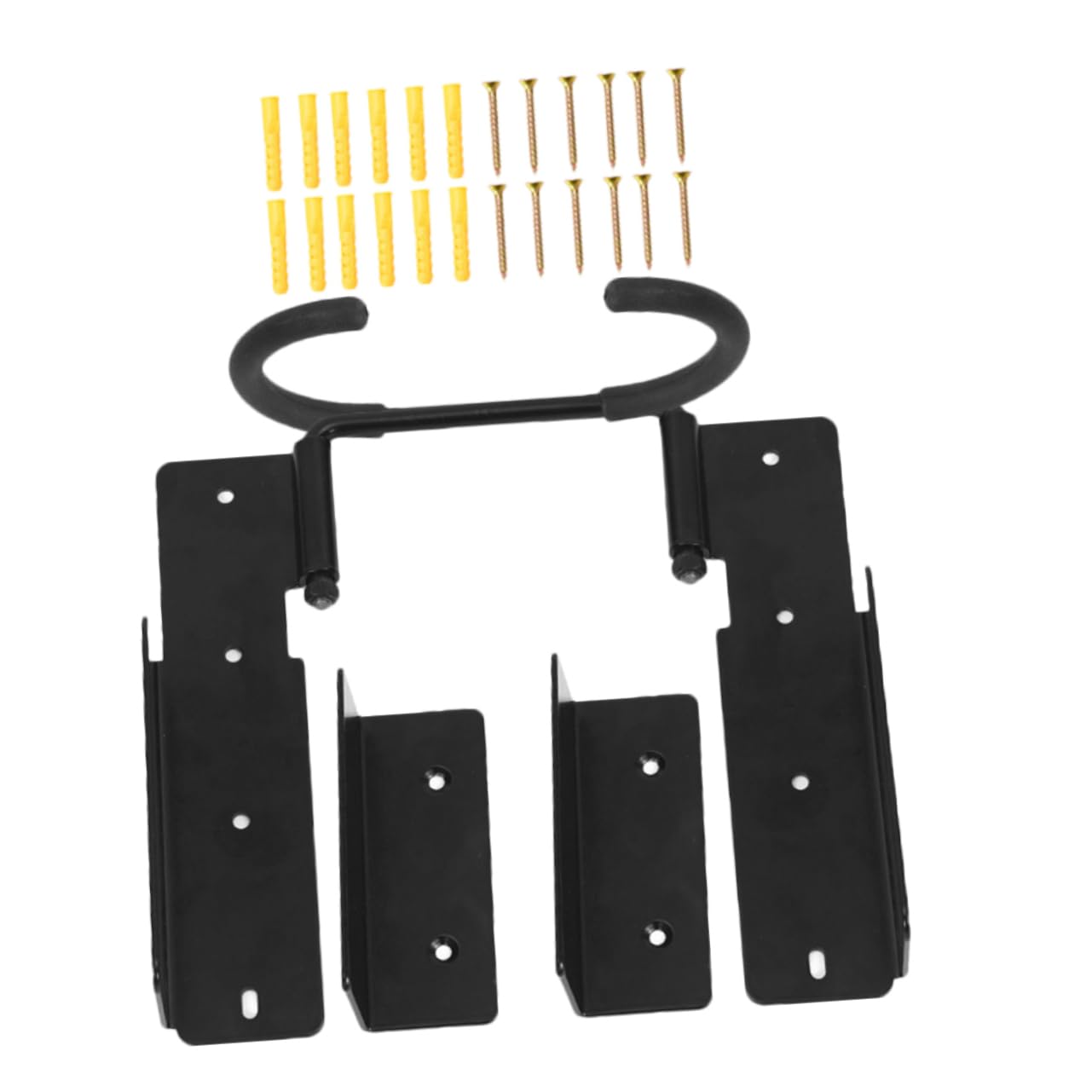 Sturdy IWOWHERO Garage Bike Hangers - 2 Pack Wall Mounted Bike Storage Rack, Heavy Duty Metal Bike Hooks for MTB, Road & Folding Bikes - Easy Installation, Space Saving Solution for Home, Garage & Shed Organization