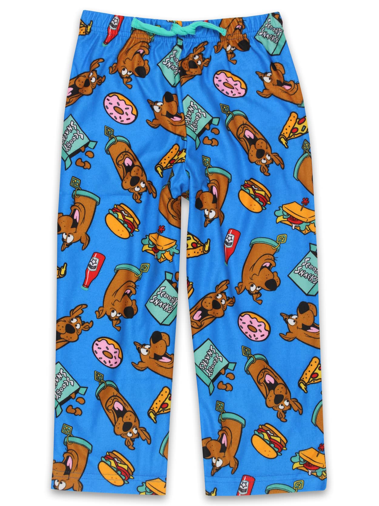 Scooby-Doo Scooby Snacks Kids Flannel Pajama Pants - Soft & Comfortable Lounge Pants for Boys & Girls (Size 6, Blue) - Perfect for Sleepovers, Movie Nights & Cozy Home Wear