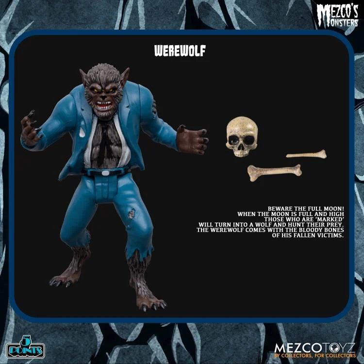 Mezco Monsters 5 Points Tower of Fear Deluxe Boxed Set Action Figure - Horror Collectible for Display & Scary Movie Nights