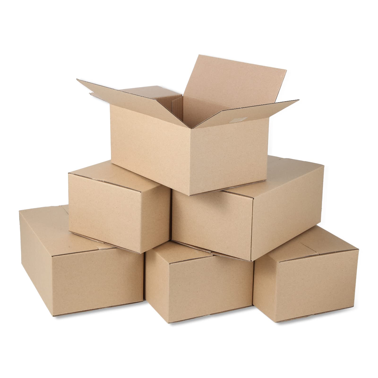 25 Pack 9x6x4 Inch Kraft Shipping Boxes - Small Business Packaging for Ecommerce & Mailing