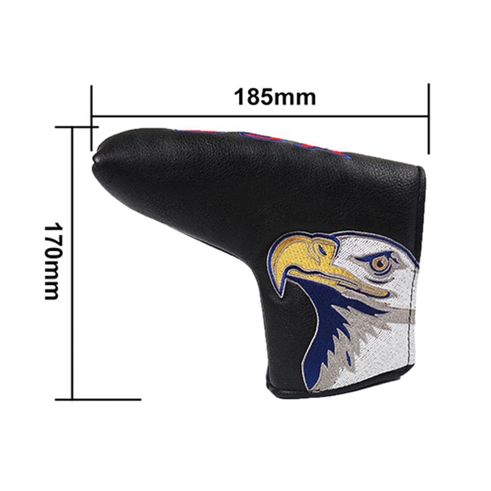 Premium Golf Blade Putter Cover - Synthetic Leather Headcover with Secure Closure for Scotty Cameron, Odyssey, Taylormade & Ping Putters - Perfect for Golf Course Protection & Club Storage