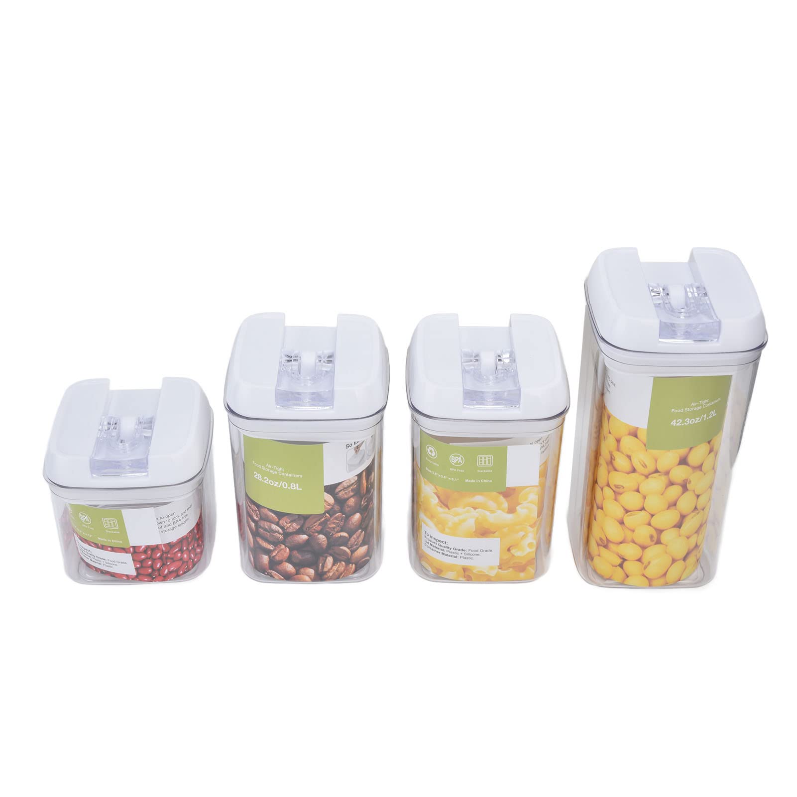 Yangsense Airtight Food Storage Container - BPA-Free Flour Jar, Space-Saving & Easy Clean Kitchen Organizer for Pantry, Refrigerator & Closet | Perfect for Baking Ingredients, Dry Goods & Bulk Food Storage