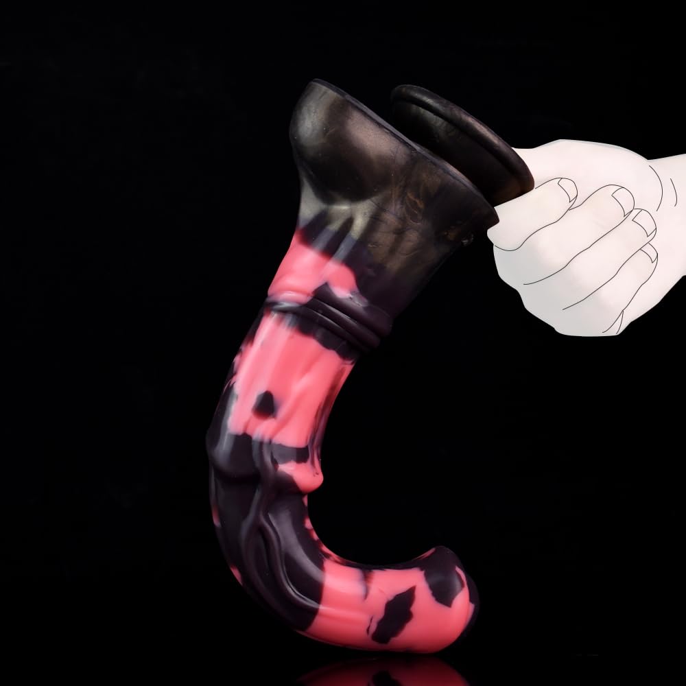 BeHorny Silicone Animal Dildo - Horse & Dragon Fantasy Sex Toy with Suction Cup - Perfect for Solo Play, Couples Fun & BDSM Adventures
