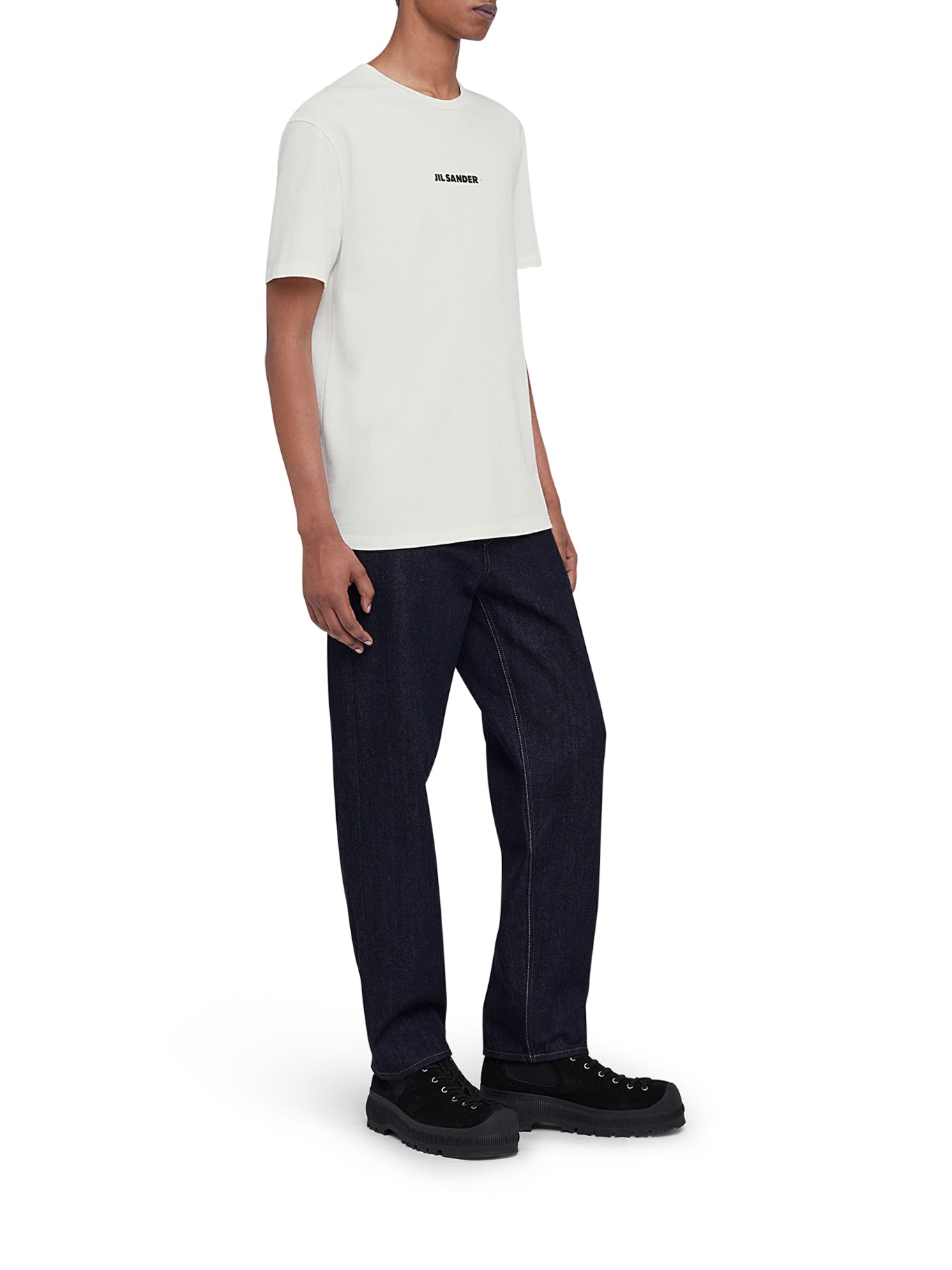 Premium Crew Neck T-Shirt with Embroidered Logo - Soft Cotton Men's Tee for Casual Wear & Everyday Outfits