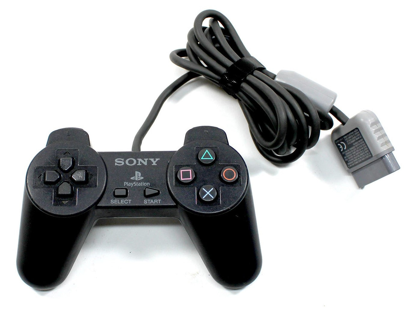 Original PlayStation Controller (Non-DualShock) - Black - Compatible with PS1 & PS2 Consoles - Perfect for Retro Gaming & Collectors