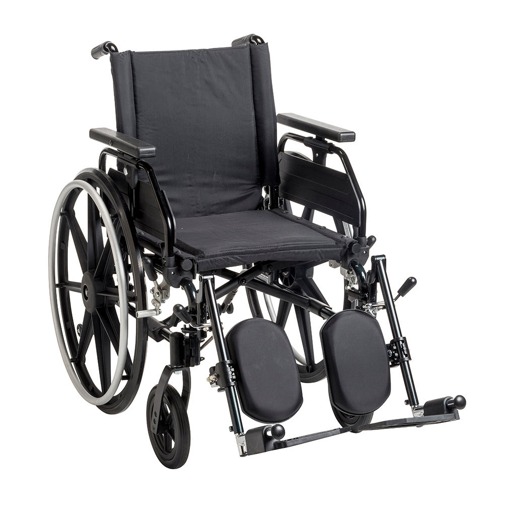 Viper Plus GT Lightweight Wheelchair with Adjustable Universal Arm Rests - Ideal for Indoor & Outdoor Mobility, Travel, and Daily Use