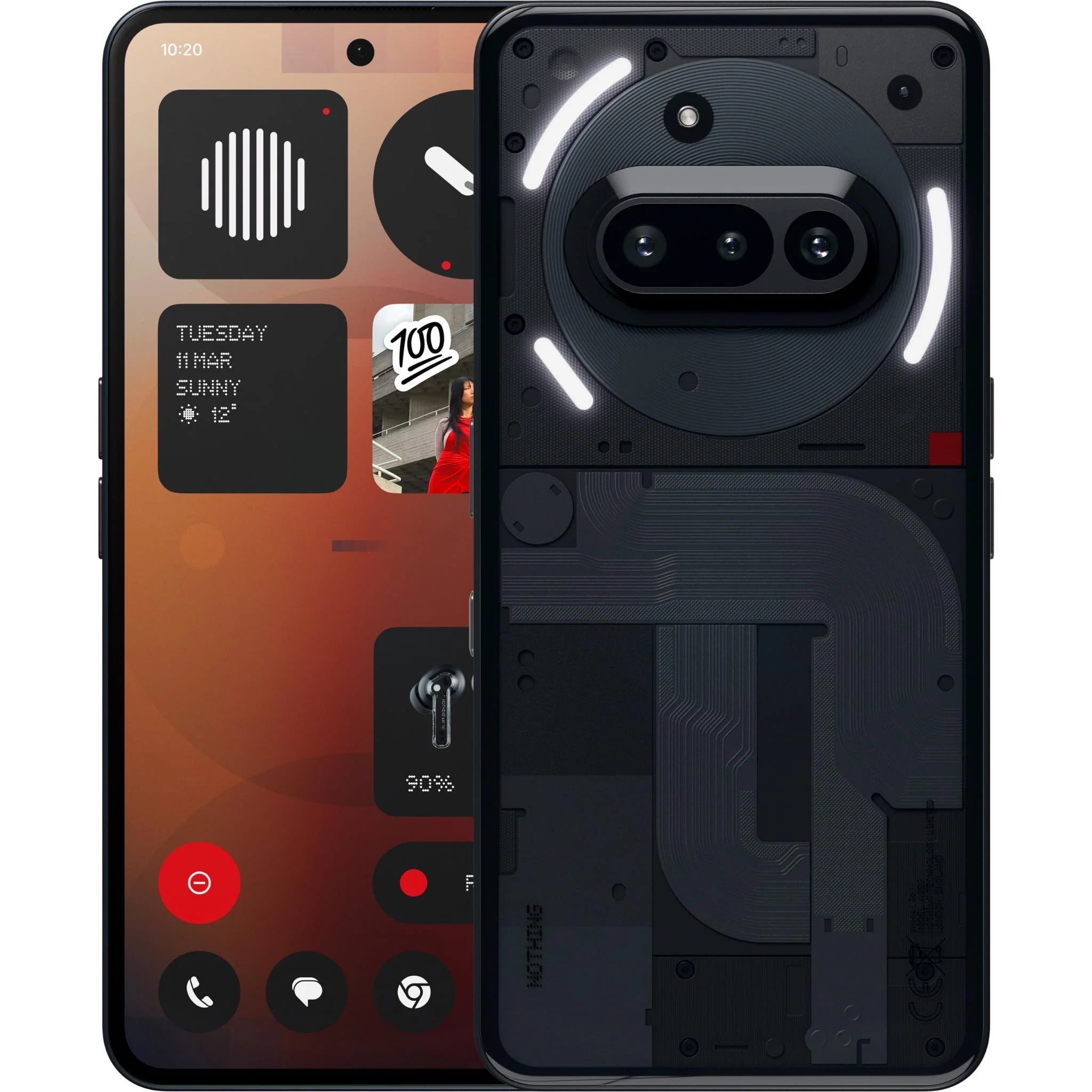 Nothing Phone (3a) 5G Dual SIM Factory Unlocked Smartphone - Perfect for Travel, Work & High-Speed Gaming