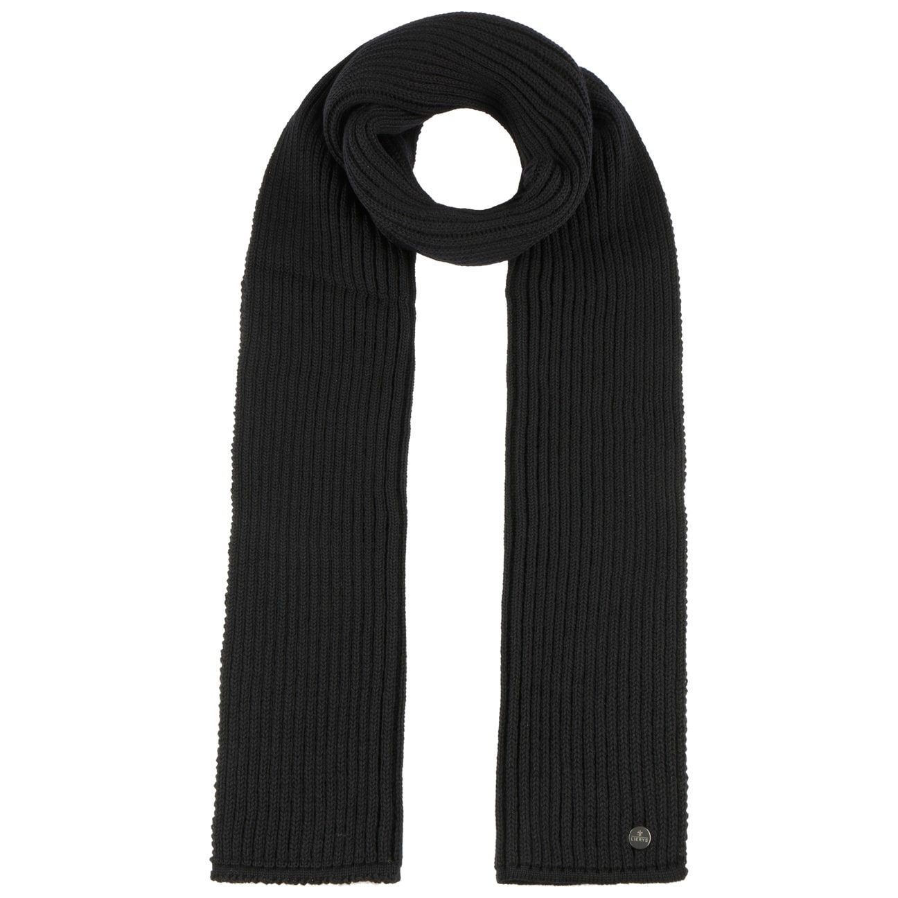 Lierys Premium Merino Wool Rib Scarf - Soft & Warm Winter Accessory for Men & Women - Perfect for Cold Weather, Outdoor Activities & Fashion Styling