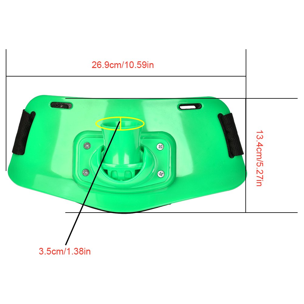 **Adjustable Fishing Rod Holder Belt for Saltwater & Freshwater Fishing - Boat & Shore Fishing Gimbal Waist Belt (Green) - Perfect for Fighting Big Fish & Hands-Free Angling**
