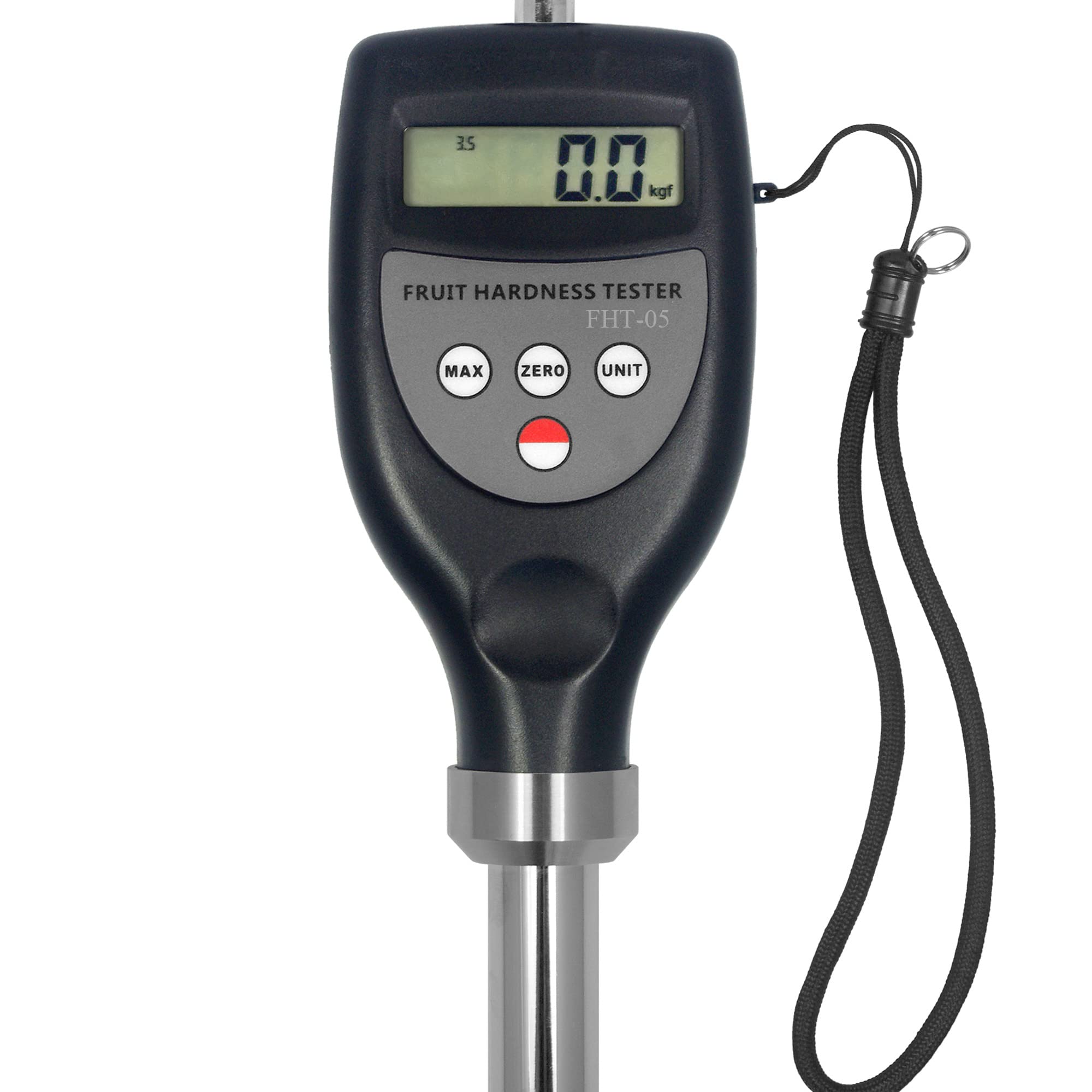 FHT-05 Digital Fruit Hardness Tester | Portable Penetrometer for Apples, Pears, Avocados | Handheld Fruit Firmness Meter for Quality Control in Orchards & Farmers Markets