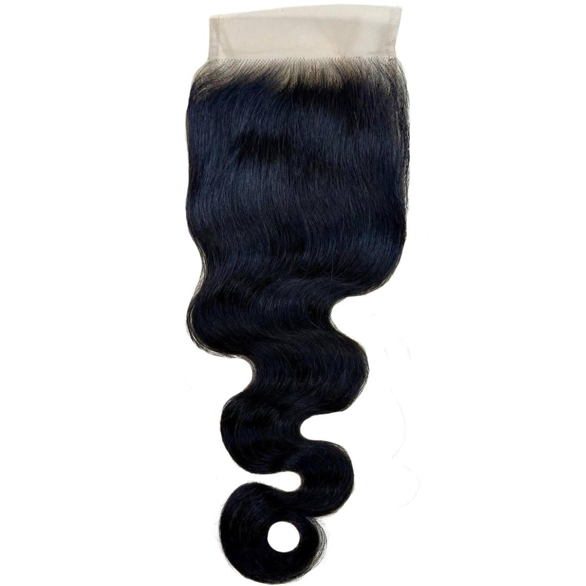 Raw Body Wave 4x4 HD Lace Human Hair Closure - Natural Looking Hairpiece for Everyday Wear & Special Occasions