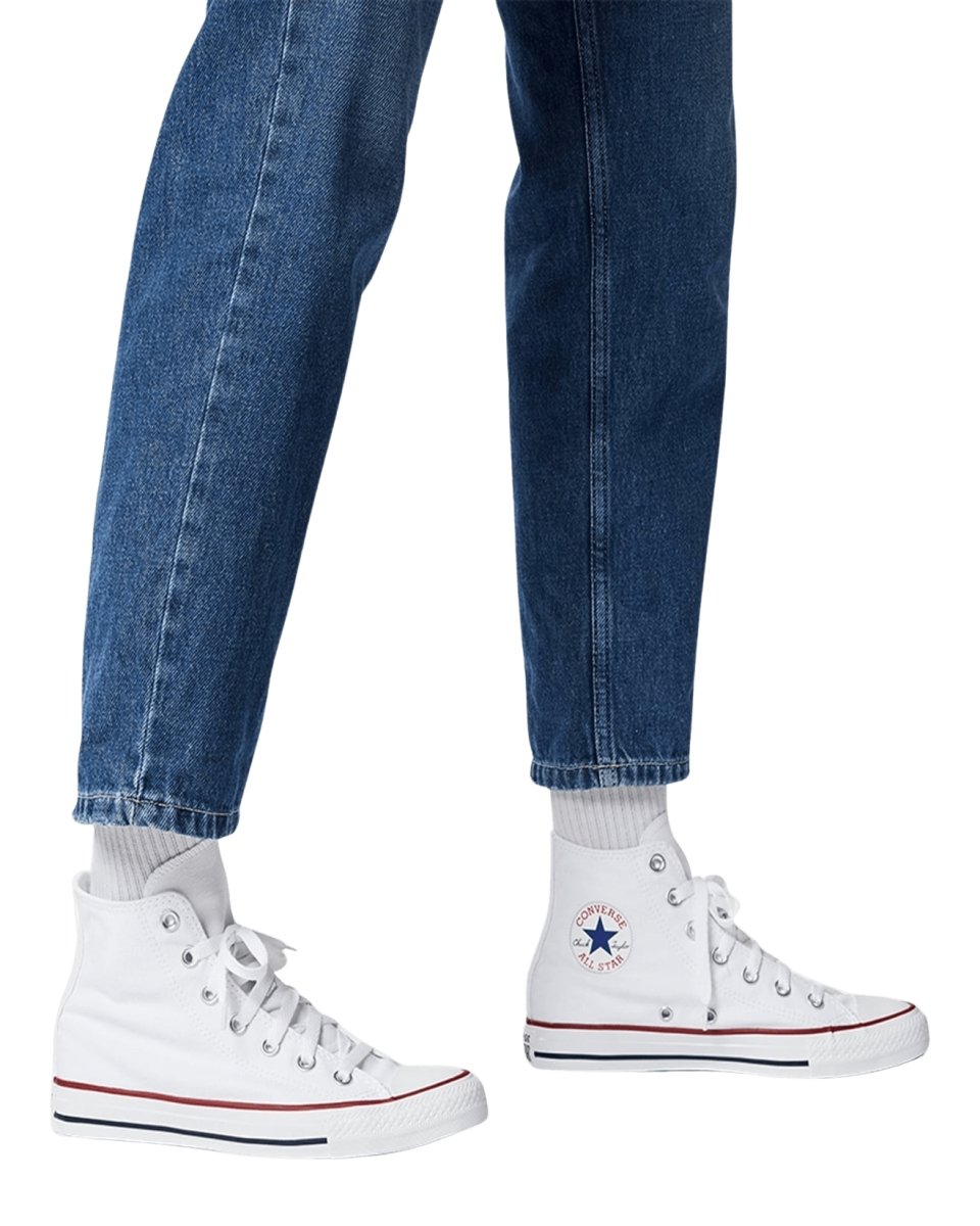 Converse Women's Chuck Taylor All Star High Top Sneakers - White Canvas Shoes for Casual Wear, Street Style & Everyday Comfort