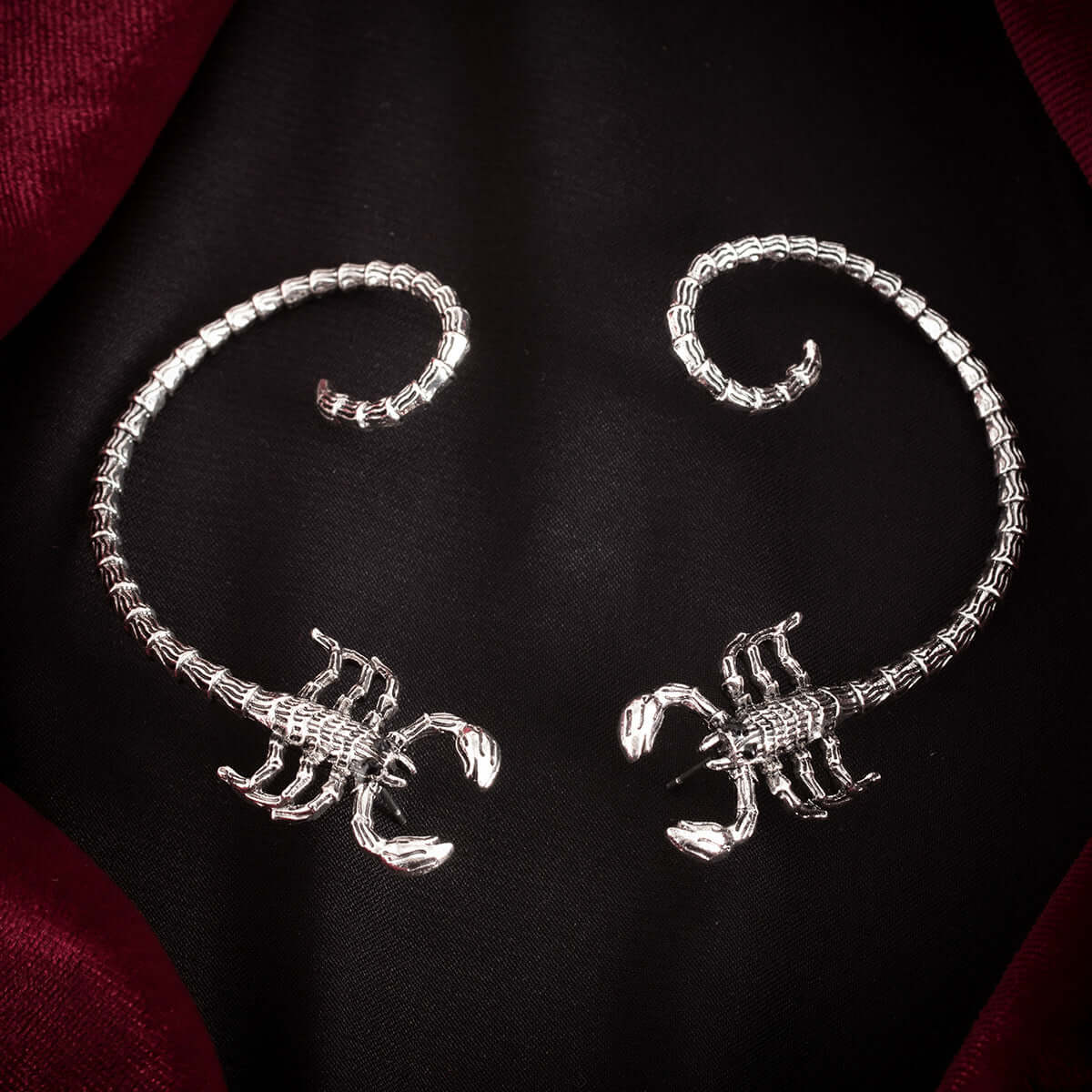 Edgy Scorpio Non-Pierced Ear Wrap Climber Earrings | Fashion Jewelry for Women | Perfect for Parties, Weddings & Everyday Wear | NZ2998