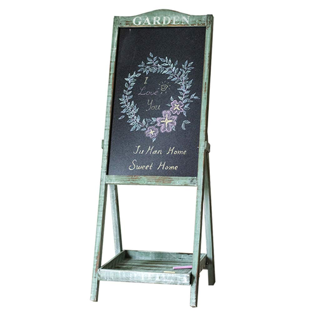 ZENGAI Solid Wood Bonsai Display Stand - Retro Blackboard Plant Shelf for Indoor/Outdoor Gardening, Balcony Decor, Groceries Storage - 2 Sizes Available (Green, 35x36x95cm) - Perfect for Home, Office & Garden Organization